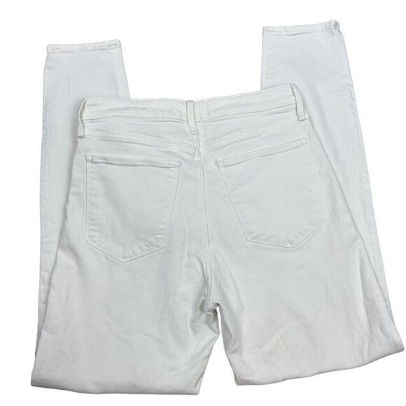 Abercrombie and Fitch white super skinny height rise jeans size 10L - Picture 4 of 4